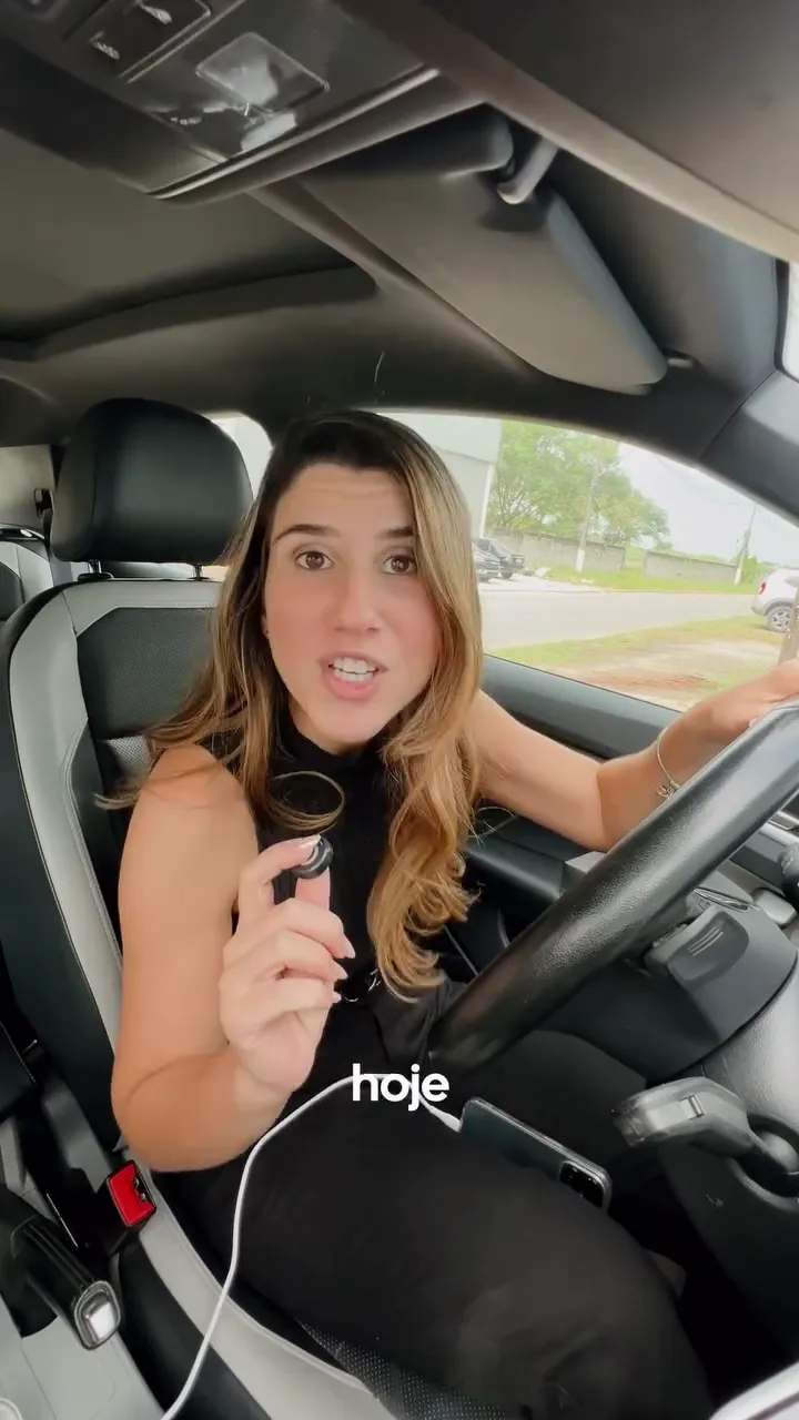 Reel de conteúdo gravado no carro